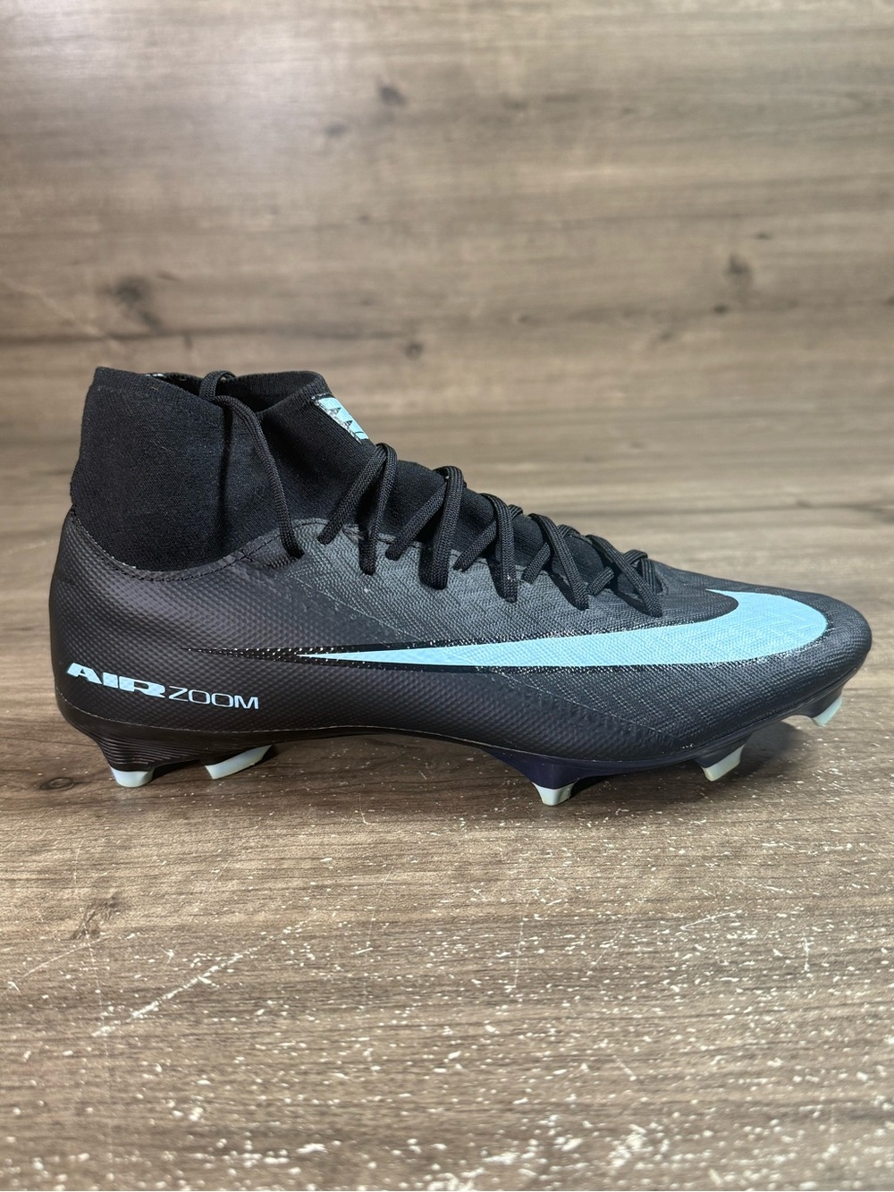 Nike Mercurial Superfly 10 Academy FG/MG Mens 8 Black Ice Blue FQ1456-001